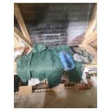 Lot of camping/outdoors gear: Coleman rain suit