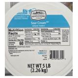 5lb tub of wholesome farms sour cream (office