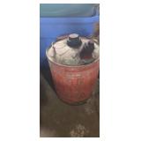 Metal fuel can galvanized