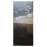Small laminate top desk 4 drawer