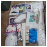 Assorted pieces of felt and other quilting