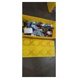 Lego tub with random assortment of legos