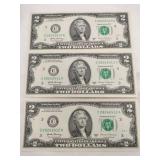 3 2017 consecutive # $2 bills