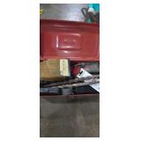 Metal tool box with assorted drill bits