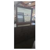 Chromcraft Revington mirrored dresser , 10 drawer