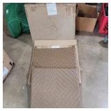 2 rocker seats and backs white and brown