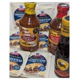 3 Assorted BBQ Sauce & 6 Packs philly steak