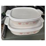 vintage CorningWare Forever Yours square