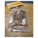 BAG OF OVER 100 VERY OLD WHEAT PENNIESRANDOM