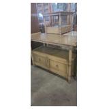 Drexel wooden console table or low credenza with