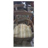 2 wooden matching style chairs