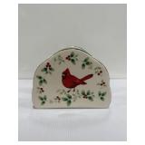Pfaltzgraff Winterberry Cardinal napkin holder 7