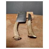 CUSTOM MADE DEER ANTLER CLEAVER&KNIVETHESE ARE
