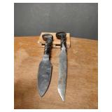 2 RAILROAD SPIKE KNIVES THESE ARE VERY