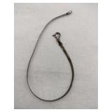 Silver herringbone bracelet marked 925 .065oz