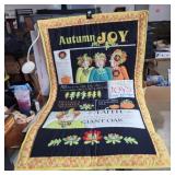 Hand made quilted fal wall hanging/throw