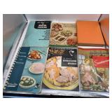 Six cookbooks from the 1950s.