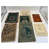 6 cookbooks and 1 religious book from the 1900s