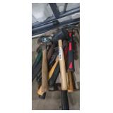 Rubber mallots, hammers , and 3 lb sledge