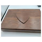 Wooden box with heart with