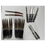 Stainless cutlery, steak knives Sheffield,