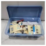Snaps, magnetic snaps, and clasps in container
