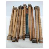 Wooden textile bobbins