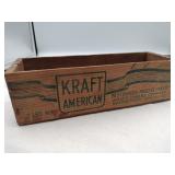 Kraft American cheese wooden box