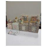 Enesco 4 figurines cherished teddies, pattern of