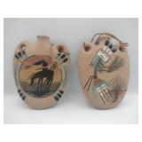 Native American southwestern ceramic hand painted