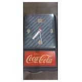 Coca-Cola clock sign (1987) by Ridian Displays,
