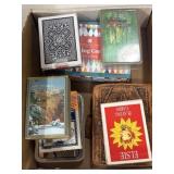 Various decks of vintage playing cards
