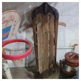 Wood sled 4ft tall