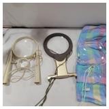 3 large magnifying glasses 9in