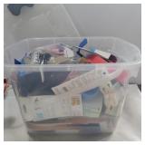 Assorted velcro in container with lid