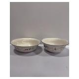 2 Pfaltzgraff Winterberry stoneware serving b