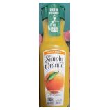 Case of 12- 11.5oz simply pulp free orange juice