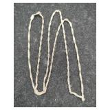 Silver twisted rope chain marked 925 .075 oz