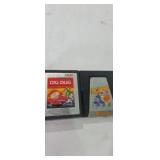 Atari 2600 dig Dug 1983 game, and 1983 Q*Bert