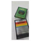 Atari quick step and enduro game cartridges
