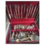 WM Rogers silver plate in case