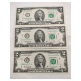 3 2017 consecutive # $2 bills
