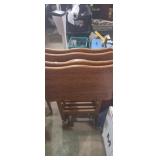 Wooden TV tray set of 4