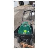 Yardworks seeder and leaf grabbers
