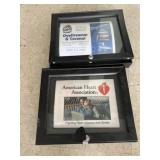 2 Lockable shadowbox displays 16ï¿½ x 13ï¿½