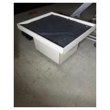 Grocery store center aisle display cabinet on