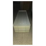 18 Bakers rack plastic trays