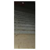 Section of 3 low-profile, heavy-duty metal