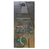 Commercial display pegs and wire shelving