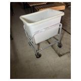 Poly tub cart bolt food mover